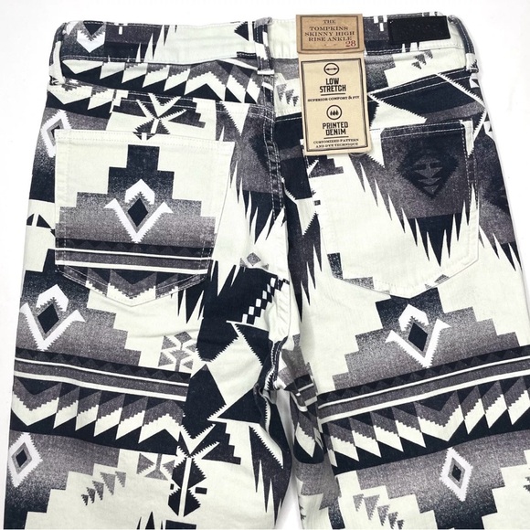 Polo Ralph Lauren Tompkins Skinny Aztec Navajo Print Jeans Sz 28 - Picture 8 of 12